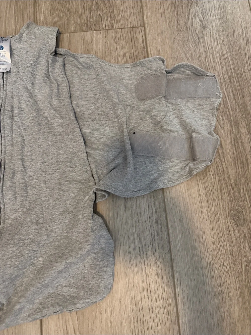 Halo Gray Infant Sleep Sack with Front Zipper